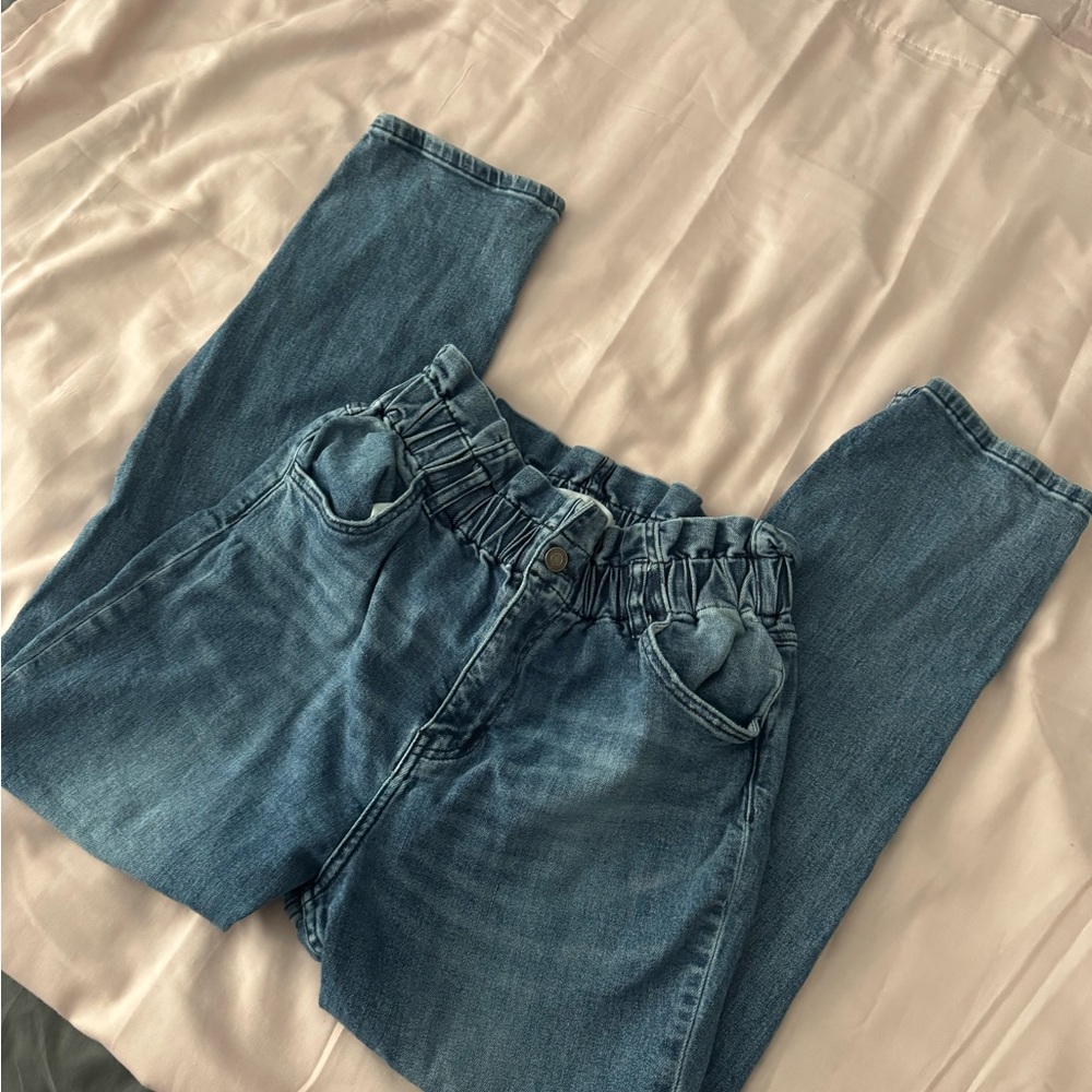 High Rise Blue Jeans for Women
